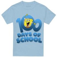 spongebob squarepants camiseta 100 days school para mujer
