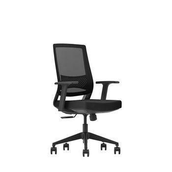 Gama Senior Se2000 Silla De Oficina - Piston De Gas De Grado 4 - Soporte Lumbar - Respaldo De Malla - Reposabrazos Fijos Cromad