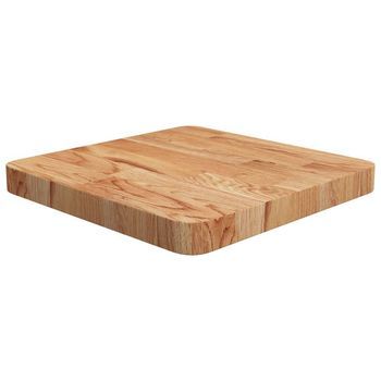 Tablero De Mesa Cuadrada Madera Roble Marrón Claro 40x40x4 Cm Vidaxl