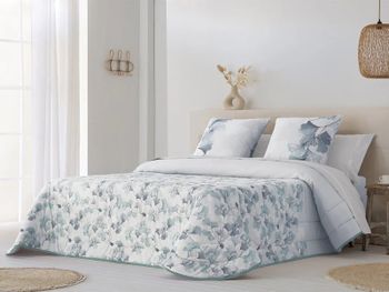 Edredón invierno algodón flora jvr