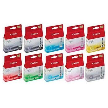 Original Multipack Canon Pixma Pro-9500 Printer Ink Cartridges (10 Pack) -1035B001