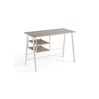 mesa escritorio con baldas ines para espacio organizado