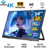 monitor portatil missun 38402560 de 14 pulgadas 4k a 60hz para laptop xbox ps45 switch tv box celular pc pantalla movil de extension