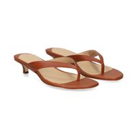 lauren ralph lauren sandalias con tacon mujer - marron talla 65