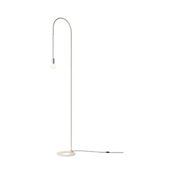 Lámpara de pie zafferano de aluminio pintado blanco, altura 231 cm