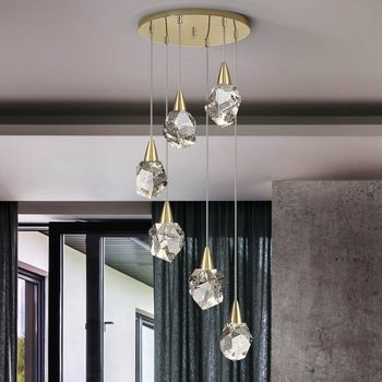 Lámpara colgante led aquaria (6x4w)
