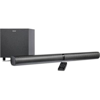 Barra de Sonido Medion MD45001 2.1 120W Bluetooth 5.3 HDMI ARC Kit Mural Negra