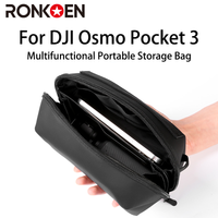 ronkoen bolsa de almacenamiento portatil multifuncional para dji pocket 3 bolsa de transporte caja de almacenamiento impermeable para accesorios dji pocket 3