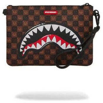 Sprayground Bolso Sharks In Paris Wtf Bubble Brown Check Crossover para hombre
