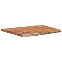 tablero rectangular madera de acacia borde vivo 70x60x25 cm vidaxl