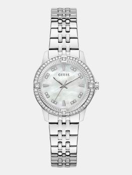 Reloj Analógico Crystal De Acero Inoxidable De 32 Mm
