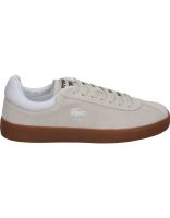 zapatillas de ante para mujer lacoste baseshot 48sfa0010 beige 39