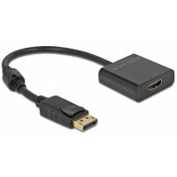 delock 63585 adaptador displayport 12 a hdmi machohembra negro