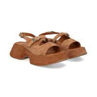 vic matie sandalias con plataforma mujer - marron talla 39
