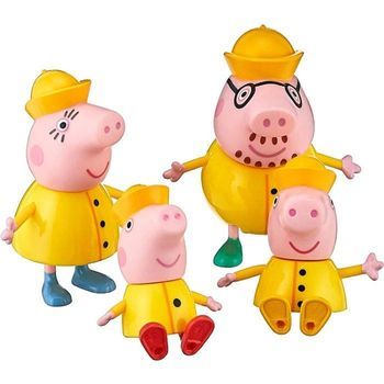 Mini Figuras Peppa Family  Familia Día Lluvioso F21935