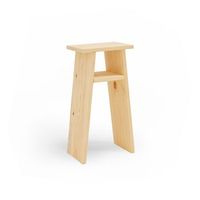 mesita aritz natural - hecha a mano en espana - madera natural