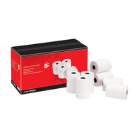 5 star adding machine roll single ply 55gsm pack of 20