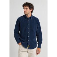 bd baggies camisa manga larga bradvetc corduroy para hombre