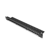 patch panel lanberg ppks-1024-b rj-45 24 puertos 1u montaje en bastidor abs negro