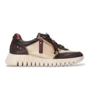carmela para mujer 16424404-marron zapatillas de piel 164244 marron 36 3 a 5cm cordones cremallera casual