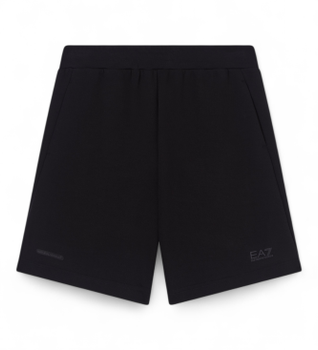 EA7 para hombre. 7M001599_AF20845 Pantalones Cortos Natural Ventus Negro (XL), Deportivo, Sportswear, Clásico, Multideporte, Poliéster