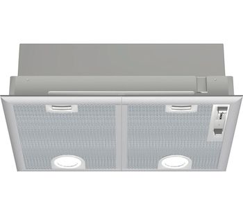 BOSCH Serie 4 DHL555BLGB Canopy Cooker Hood - Silver, Silver