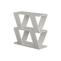 mesa auxiliar de 3 estantes l60 cm - blanco