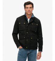 superdry para hombre m5012190a chaqueta merchant wax racer negro xl casual algodon