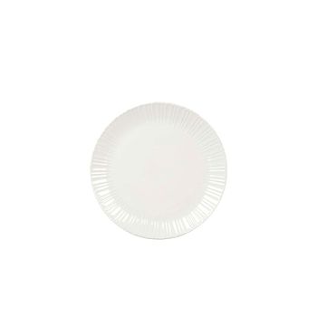 Plato llano blanco flora 26.6x26.6x2cm - lote de 6