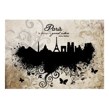 Papel Pintado 3d - Paris Is Always A Good Idea - Vintage (200x140 Cm)