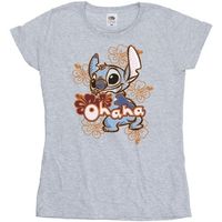 disney camiseta manga larga ohana para mujer