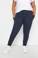 yours joggers azul marino estrechos mujer curvy y tallas grandes yours