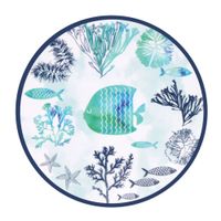 plato pequeno de melamina con estampado marino o 215 cm