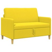 sofa con almacenamiento amarillo claro 122 x 78 x 87 cm vidaxl