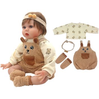Ropa para muñeca Reborn de 50-55cm, peleles, ropa para muñeca de 22 pulgadas, vestido, falda, traje de juguete