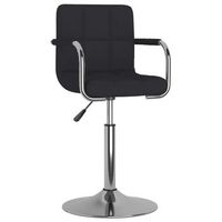 silla de comedor de tela negra vidaxl