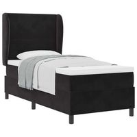 cama tapizada 203x80x128 cm  - negro