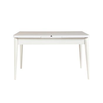 Set Mesa Comedor Extensible Y Sillas (5 Piezas) Vina Piedra Blanco