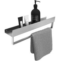 estante de bano rea sf01-450 45cm brush steel