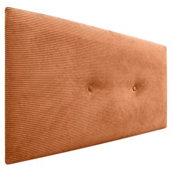 Dhome Cabecero De Pana Liso Con Botones 110x60 Camas 105 - Naranja