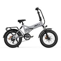 bicicleta electrica pvy z20 plus 1000 - motor 250w bateria 48v165ah autonomia 120km freno de disco hidraulico - gris