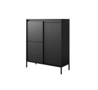 aparador negro 103 x 39 x 123 cm