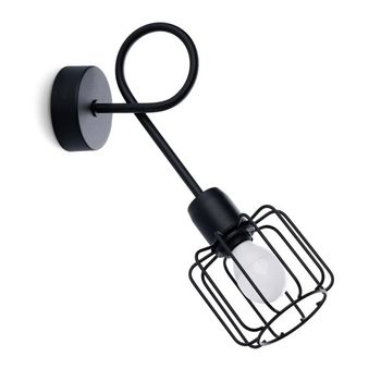 Aplique de pared naxa negro l, 1 luz