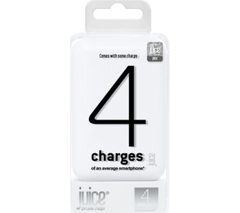 4 Portable Power Bank - White, White