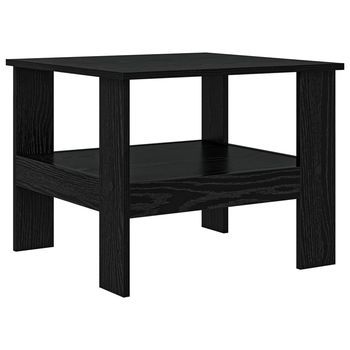 Mesa De Café Roble Negro 57 X 55 X 45 Cm Madera De Ingeniería Vidaxl