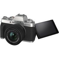 fujifilm x-t200 mirrorless camera with fujinon xc 15-45 mm f35-56 ois pz lens - silver silver