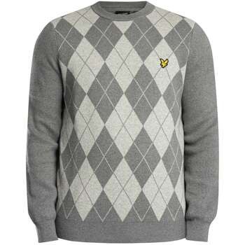 Lyle & Scott Jersey Jersey de algodón merino con estampado de rombos para hombre