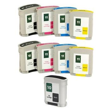 Compatible Multipack HP Business Inkjet 1700C Printer Ink Cartridges (9 Pack) -C4844A