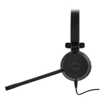 Auriculares Jabra con cable USB cancelación de ruido micrófono boom negro oficina