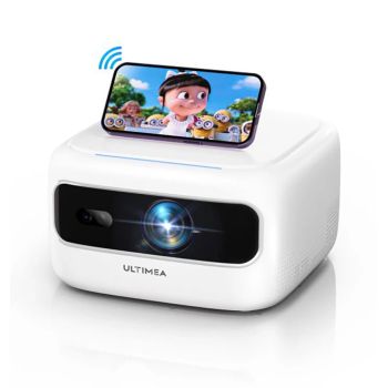 Proyector portátil Ultimea Apollo P10 300 ANSI lúmenes Doble WIFI 5G/2.4G Espejo de pantalla Enfoque eléctrico Pantalla